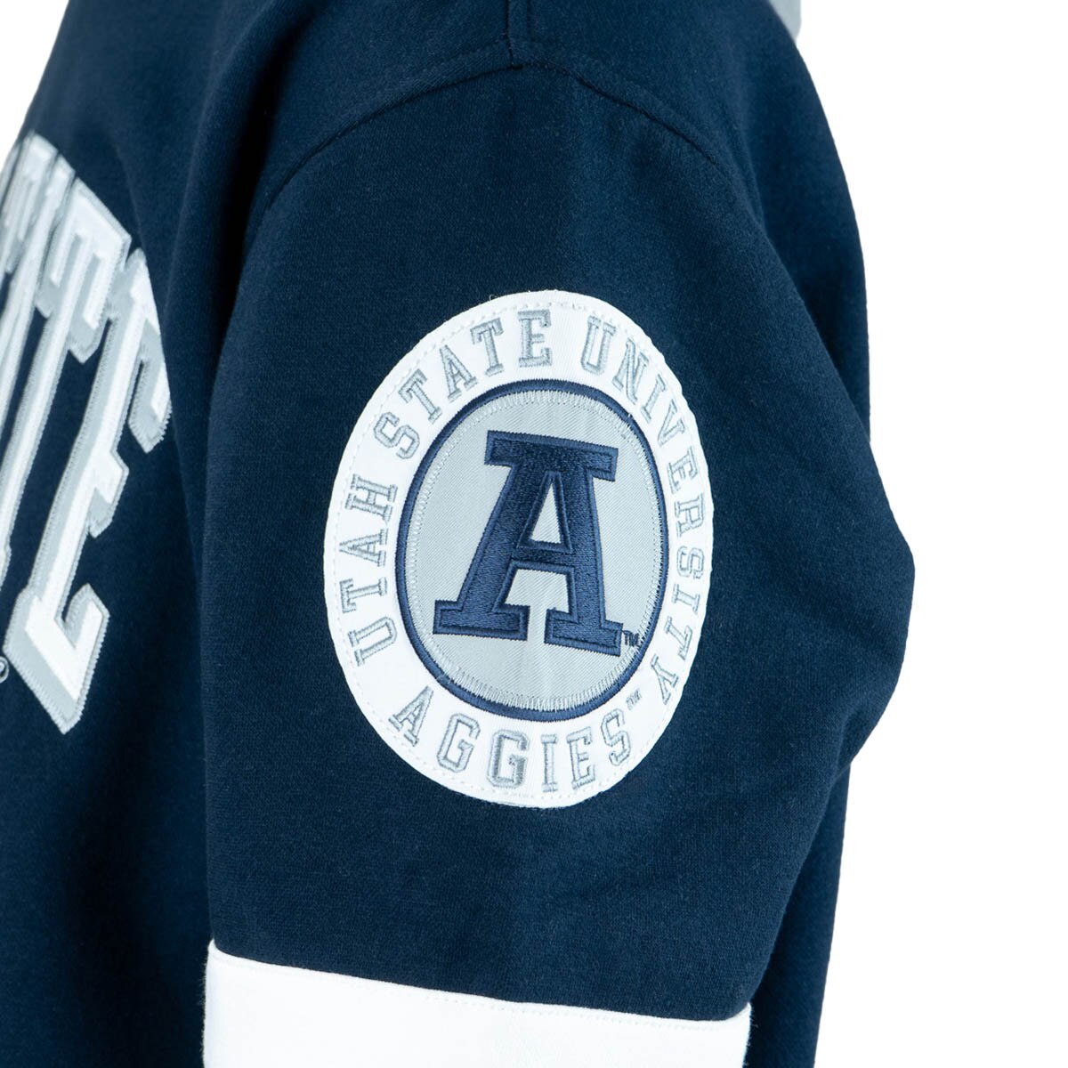 Utah State Aggies hockey club fleece navy unisex hooded sweatshirt